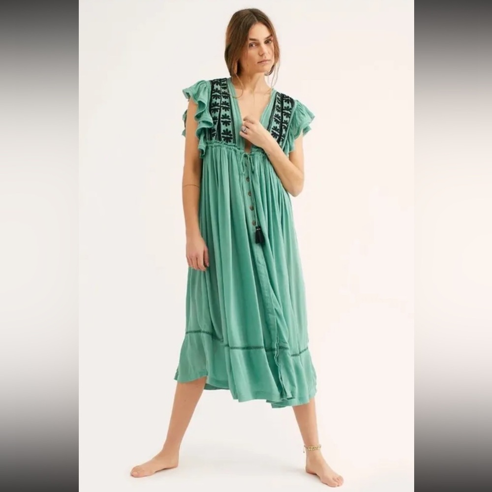 Free People Will Wait For You Dress Large
